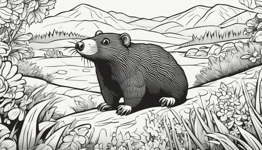 Moles Coloring Pages Free Colorings Book Coloringsbook