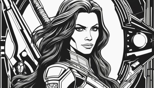 Guardians of The Galaxy Gamora Coloring Pages