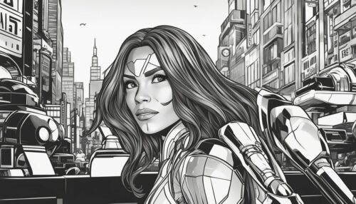 Avenger Gamora Coloring Pages