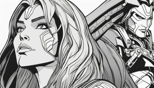 Avenger Gamora Coloring Pages