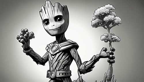 Avenger Groot Coloring Pages