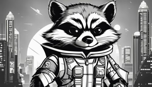 Rocket Raccoon Coloring Pages