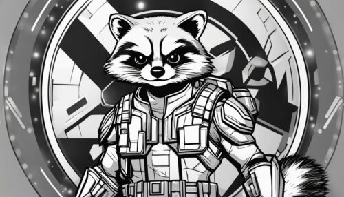 Free Printable Rocket Raccoon Coloring Sheets