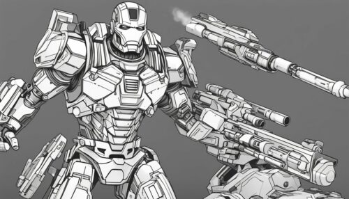 Avenger War Machine Coloring Pages