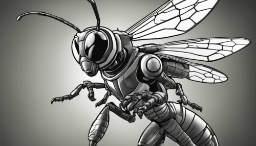 Features of Wasp Coloring Pages