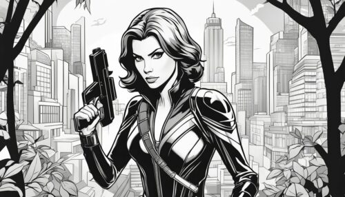 Black Widow Coloring Pages