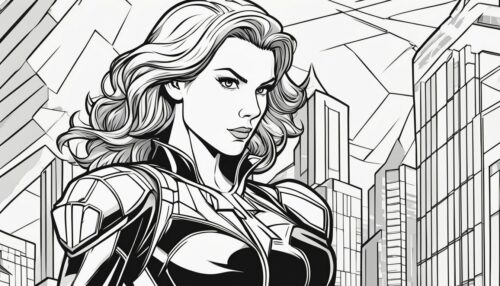 Exploring Black Widow Coloring Pages