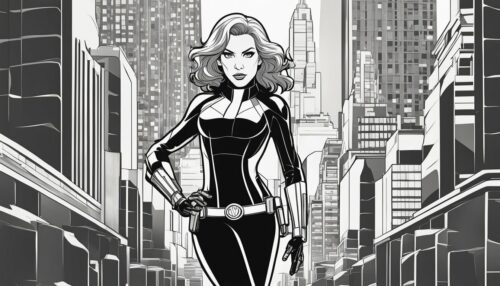 Exploring Black Widow Coloring Pages