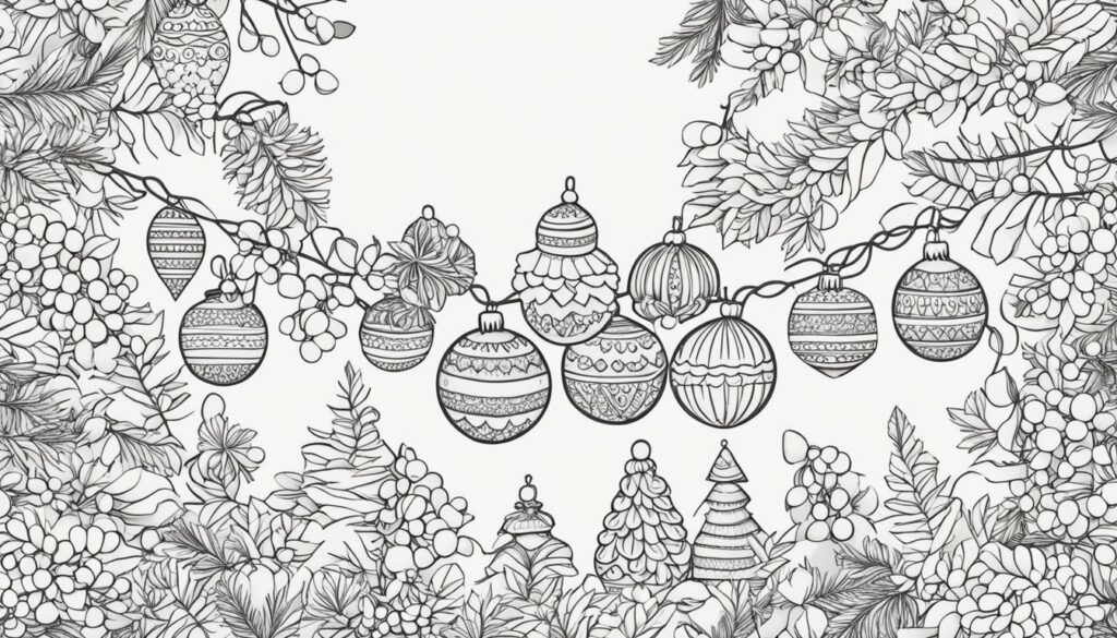 Christmas Garlands Coloring Pages: 8 Free