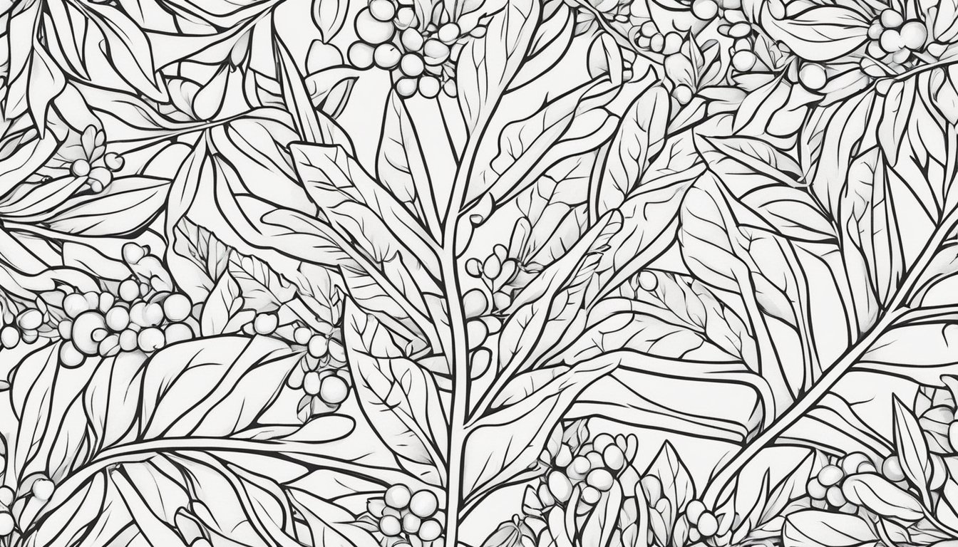 Christmas Mistletoe Coloring Pages: 16 Free – Coloringsbook.com