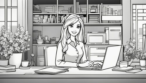 Fashion and Lifestyle Barbie Coloring Pages