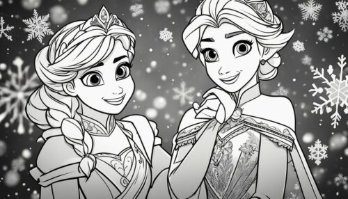 Coloring Pages Elsa and Anna