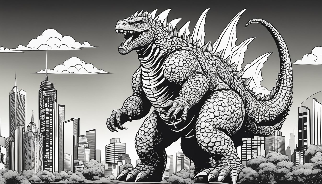 Coloring Pages Godzilla: 9 Free Printable Sheets