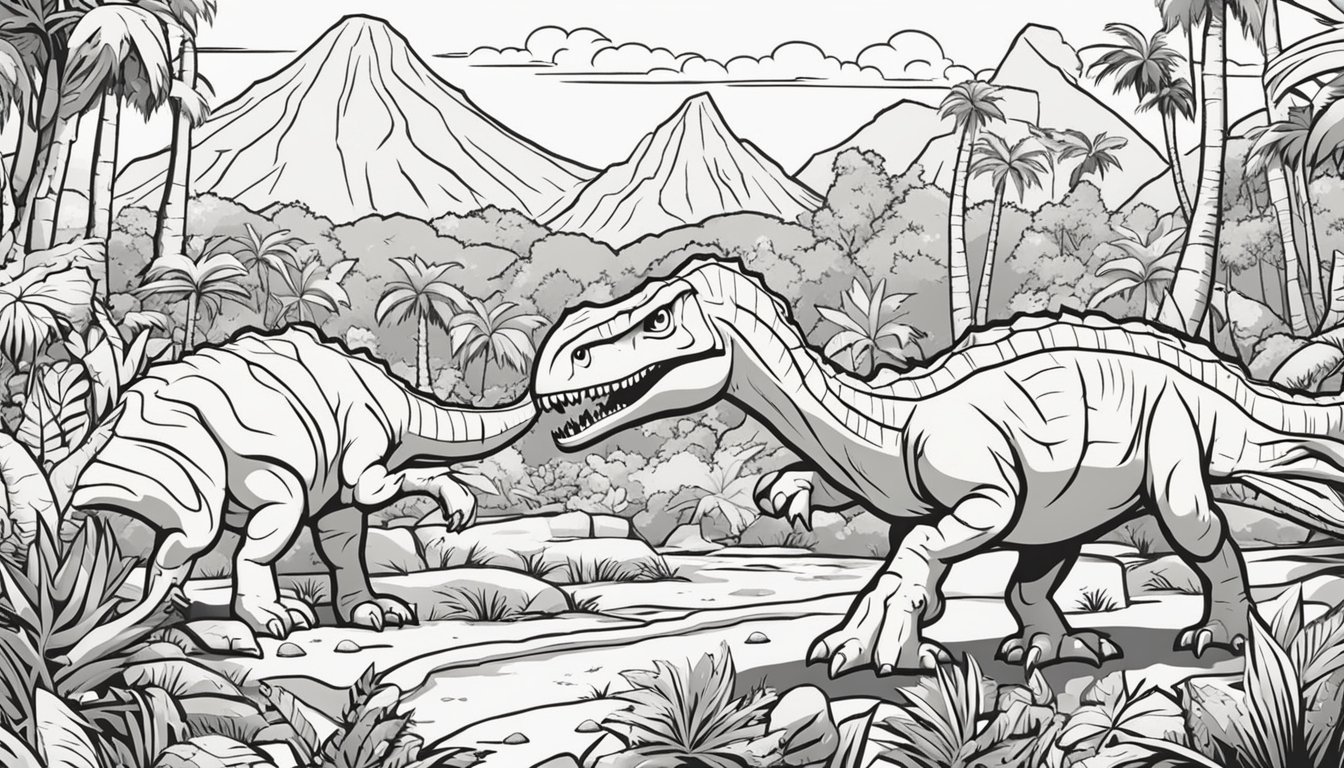 Coloring Pages Jurassic World: 18 Free Colorings Book