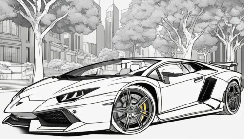 Exploring Lamborghini Coloring Pages