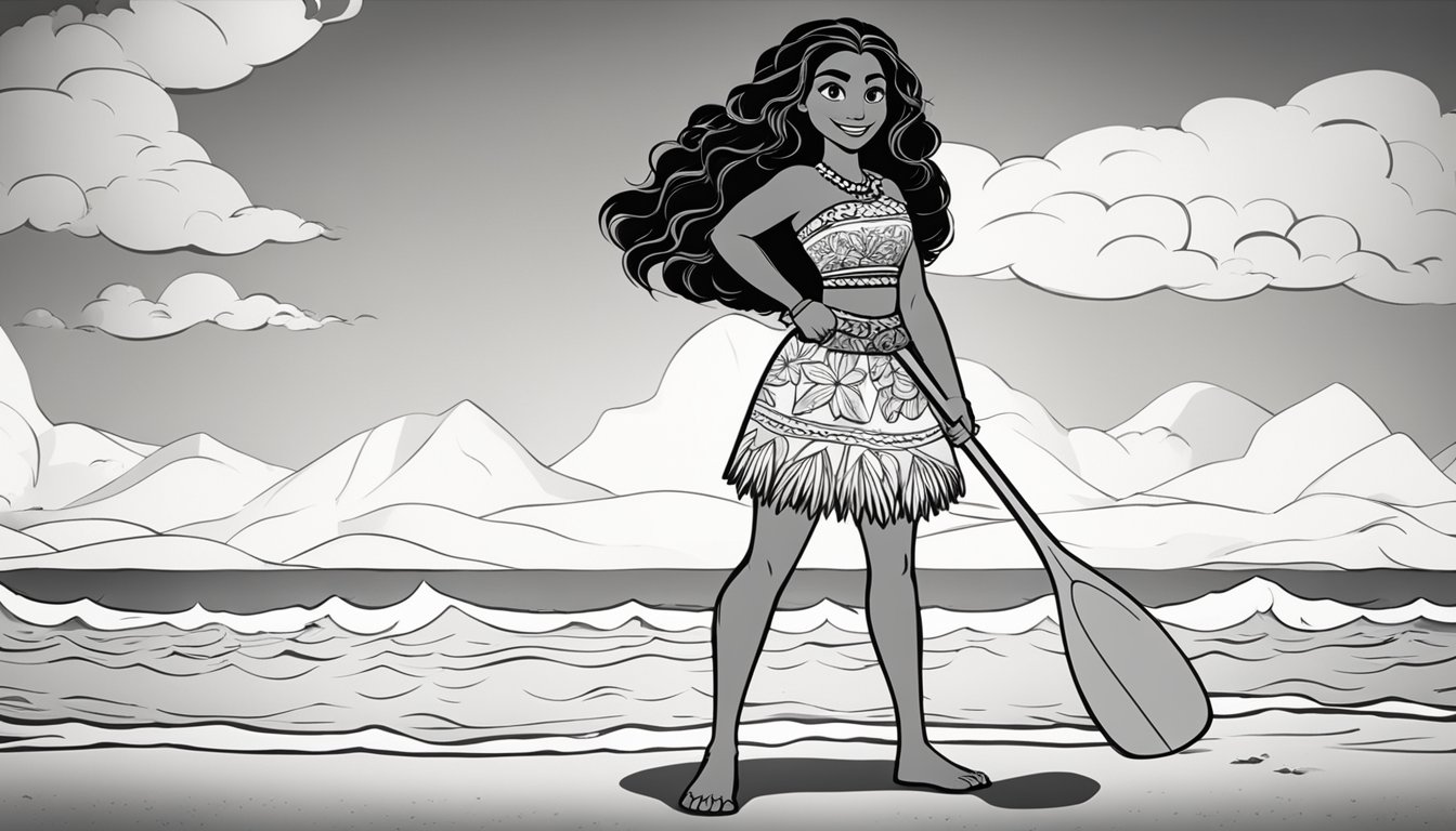 Coloring Pages Moana: 9 Free Printable Sheets