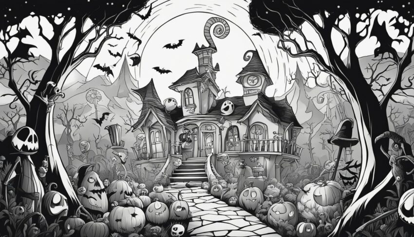 Coloring Pages Nightmare Before Christmas : 15 Free