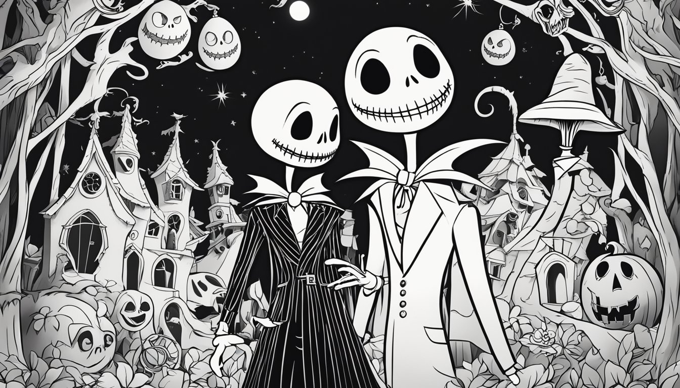 Coloring Pages Nightmare Before Christmas : 15 Free