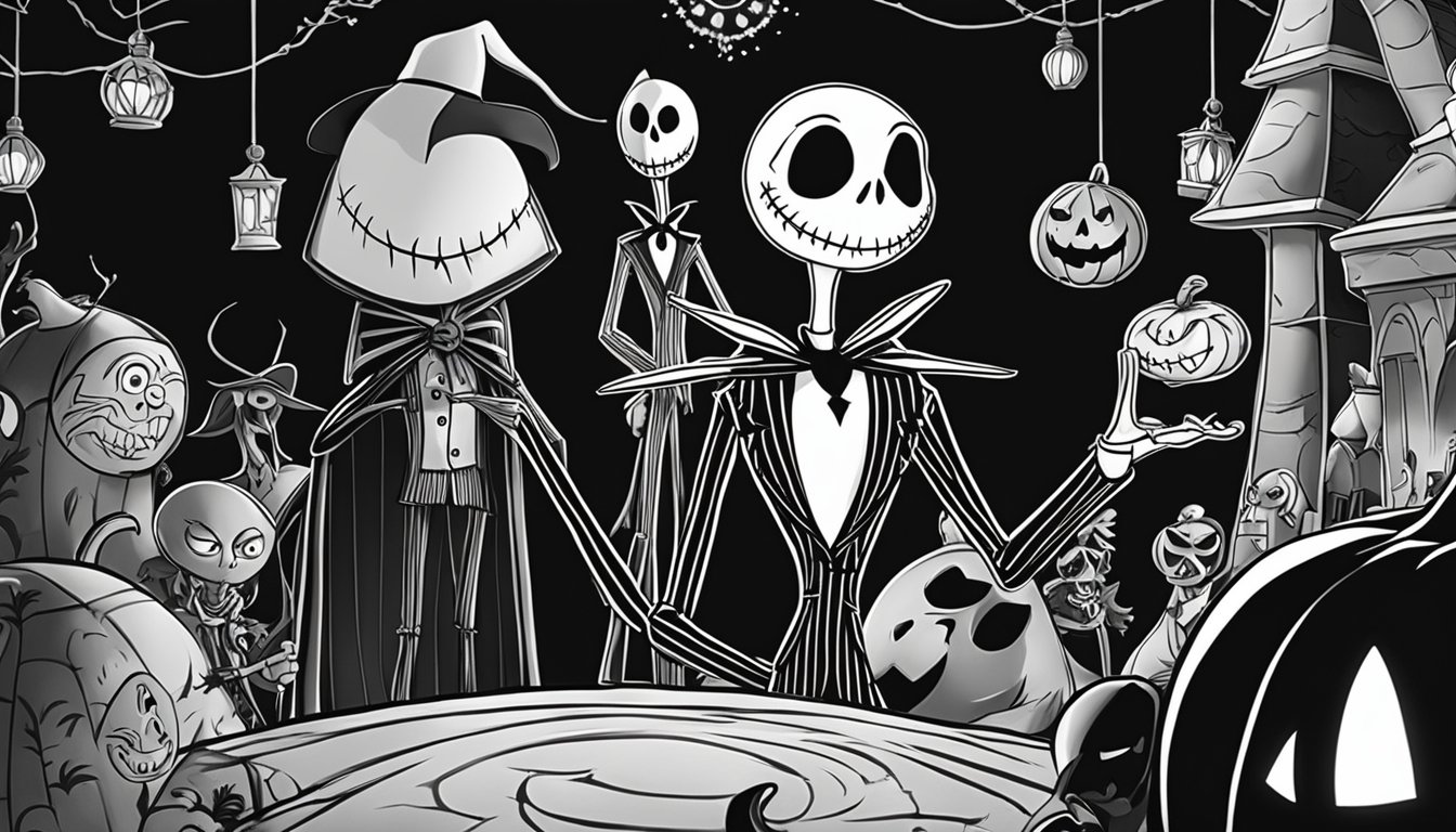 Coloring Pages Nightmare Before Christmas : 15 Free