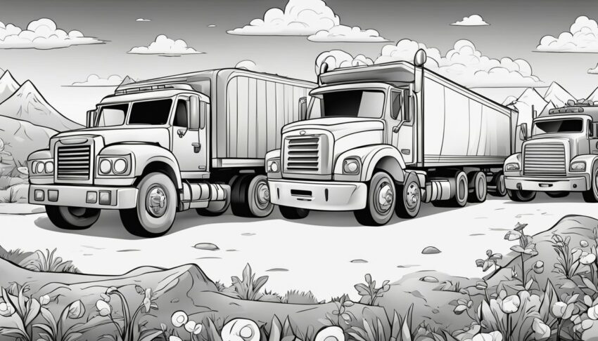 Coloring Pages Trucks: 17 Free Colorings Book - Coloringsbook.com