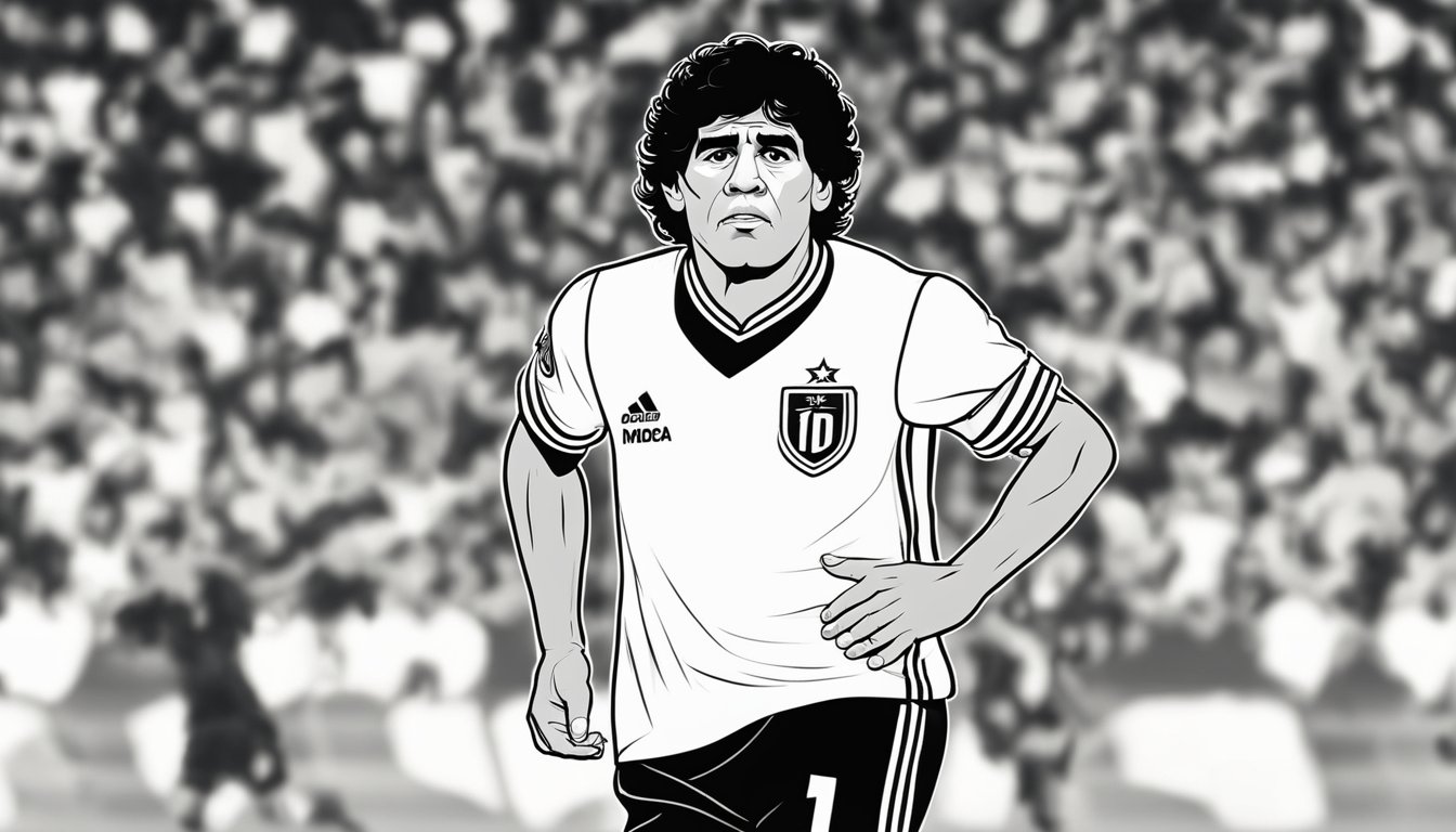 Diego Maradona Coloring Pages: 10 Free Printable Sheets