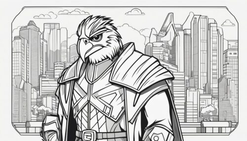 Types of Falcon Coloring Pages