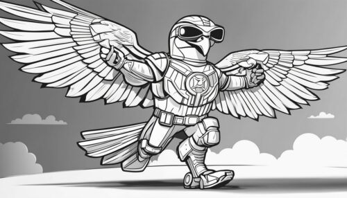 Superhero Falcon Coloring Pages