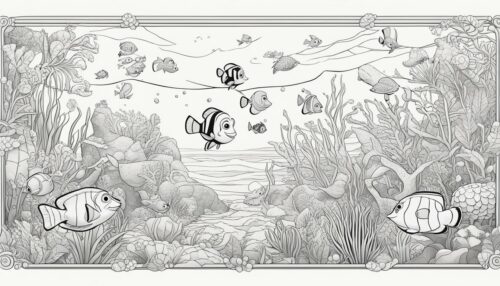 Finding Dory Coloring Pages