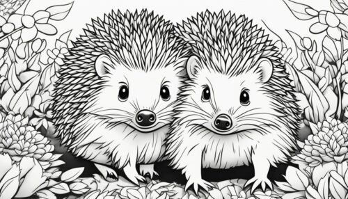 Hedgehogs Coloring Pages