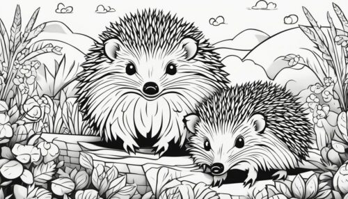 Types of Hedgehog Coloring Pages