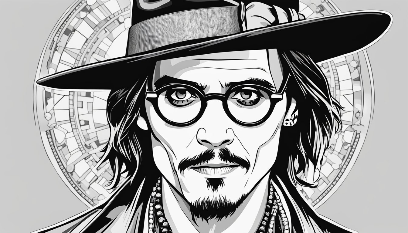 Johnny Depp Coloring Pages 13 Free Colorings Book