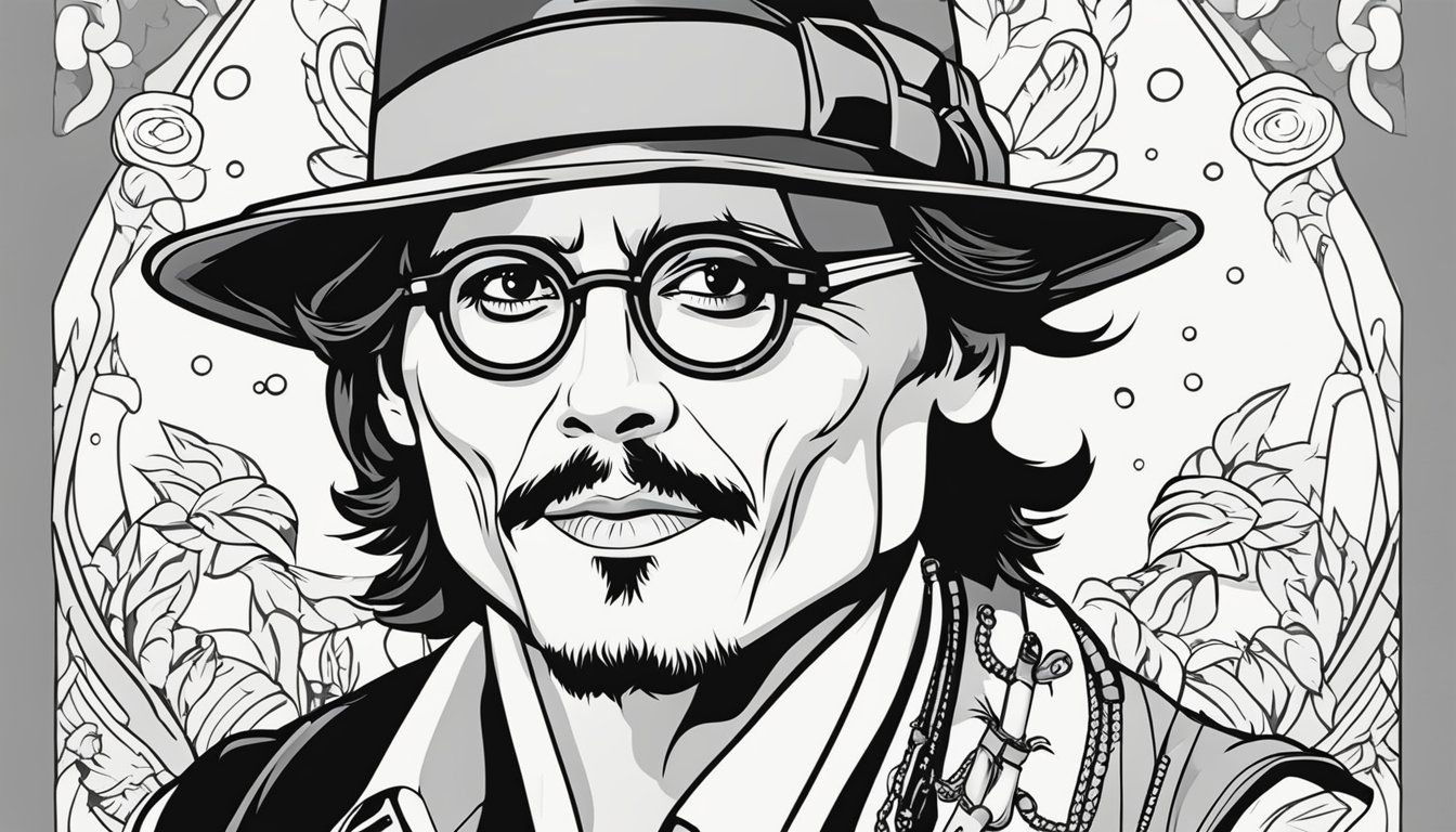 Johnny Depp Coloring Pages 13 Free Colorings Book