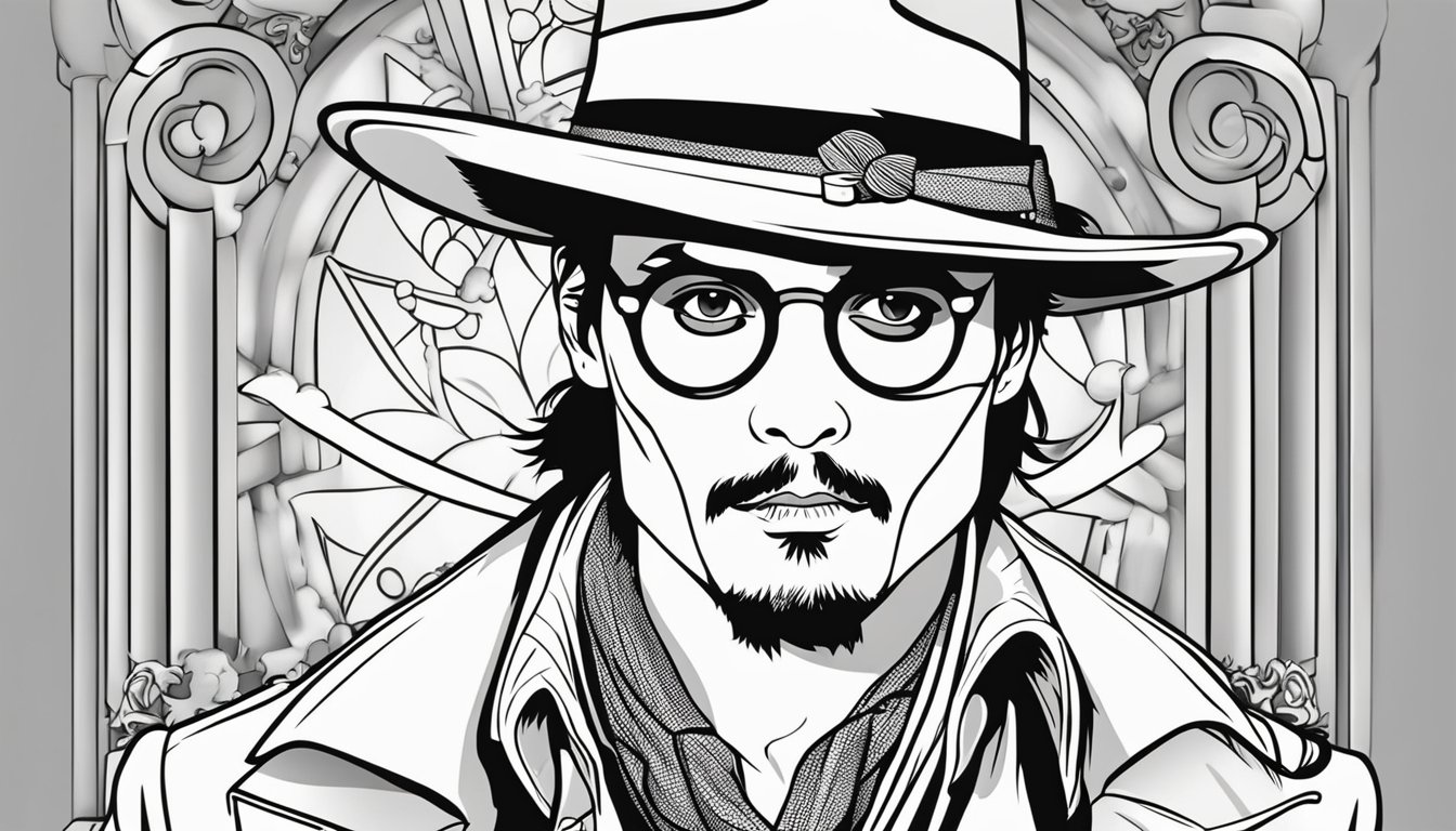 Johnny Depp Coloring Pages 13 Free Colorings Book