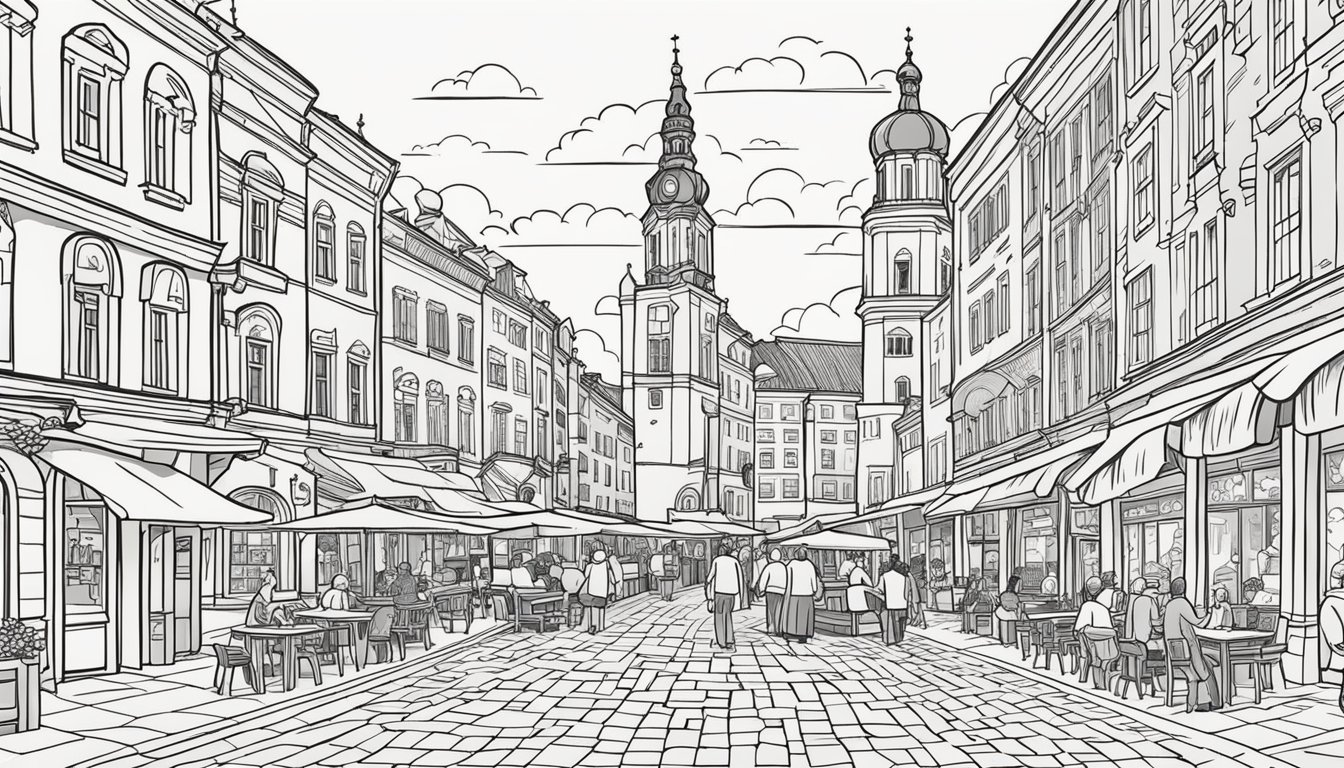 Krakow Coloring Pages: 18 Colorings Book