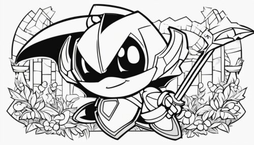 How to Download and Print Meta Knight Coloring Pages