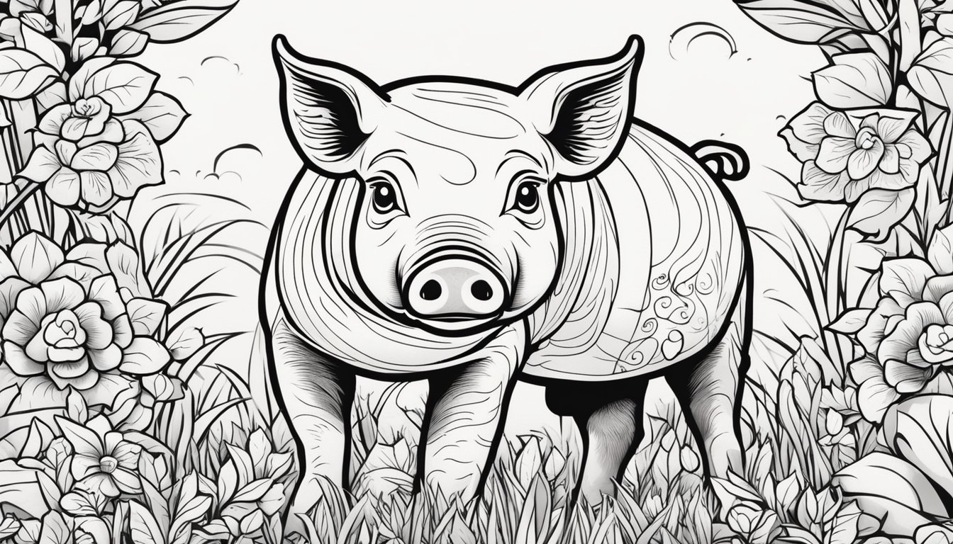 Pig Coloring Pages: 26 Colorings Book