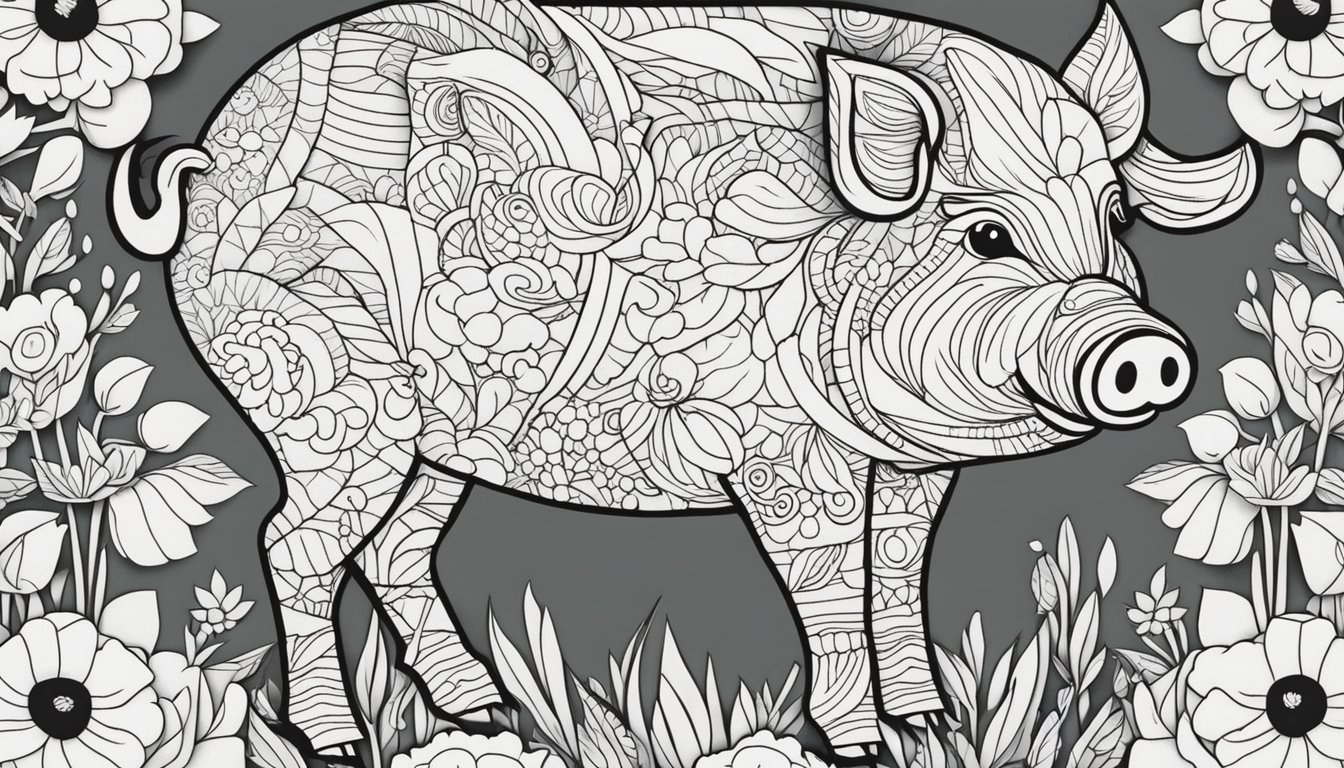 Pig Coloring Pages: 26 Colorings Book