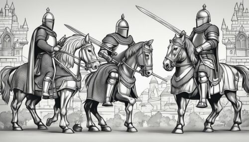 Realistic Knight Coloring Pages