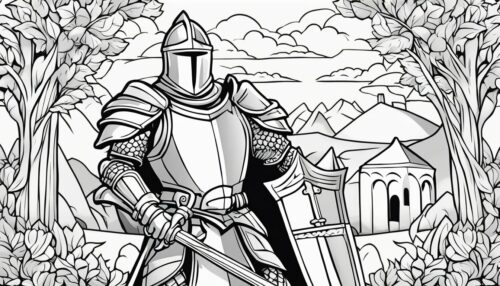 Realistic Knight Coloring Pages