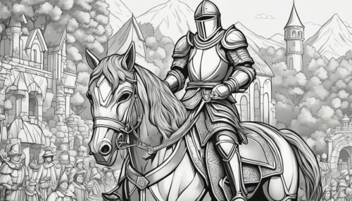 The Art of Realistic Knight Coloring Pages