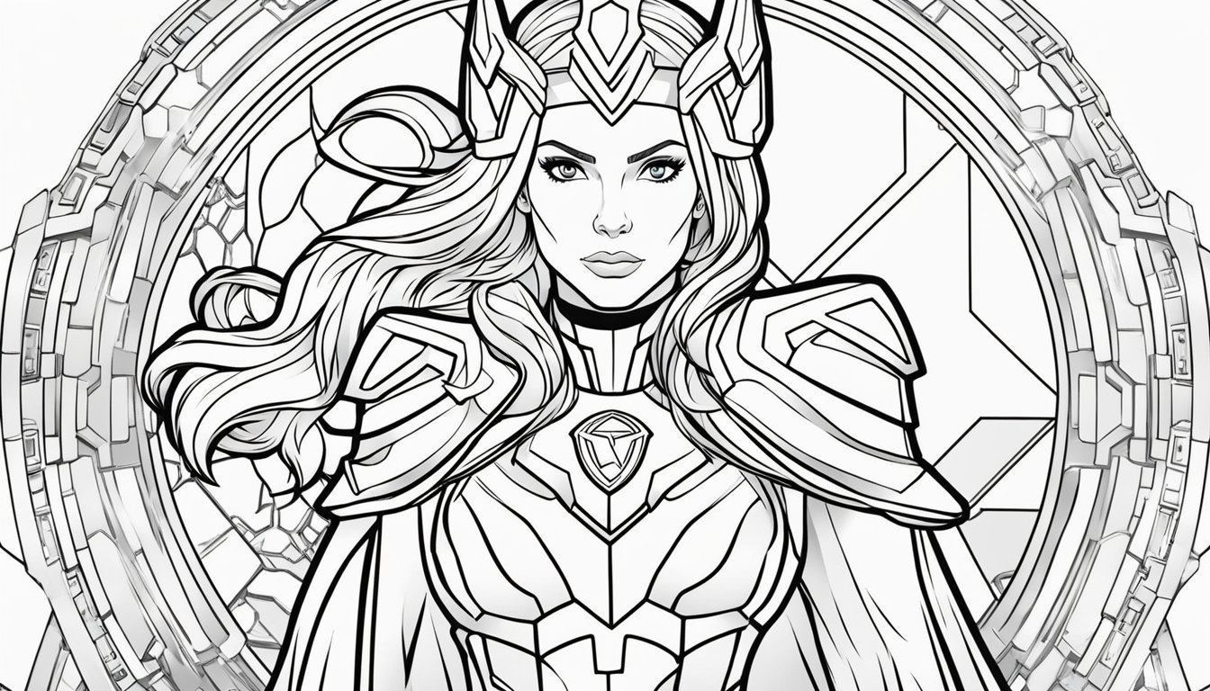 Scarlet Witch Coloring Pages: 6 Free Colorings Book - Coloringsbook.com