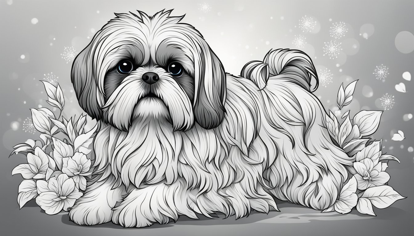 Shih Tzu Coloring Pages: 10 Colorings Book – Coloringsbook.com