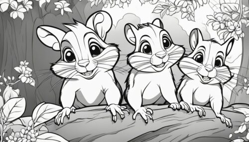 Understanding Squirrels Coloring Pages