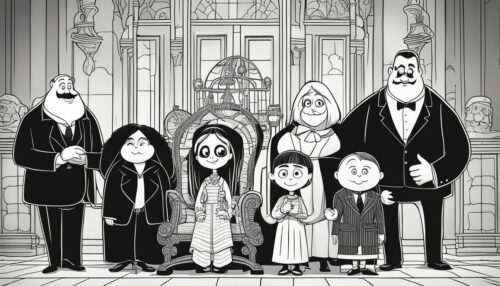 Printable Addams Family Coloring Pages