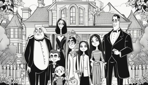 The Addams Family Coloring Pages