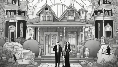 The Addams Family Characters Coloring Pages