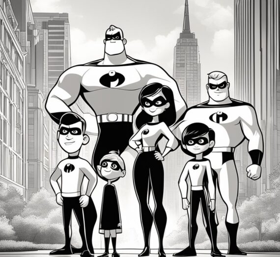 The Incredibles Coloring Pages: 3 Free Printable Sheets