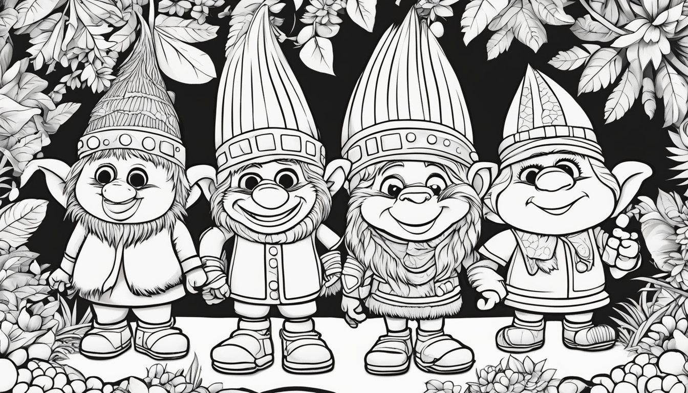 Trolls (2016) Coloring Pages: Colorings Book