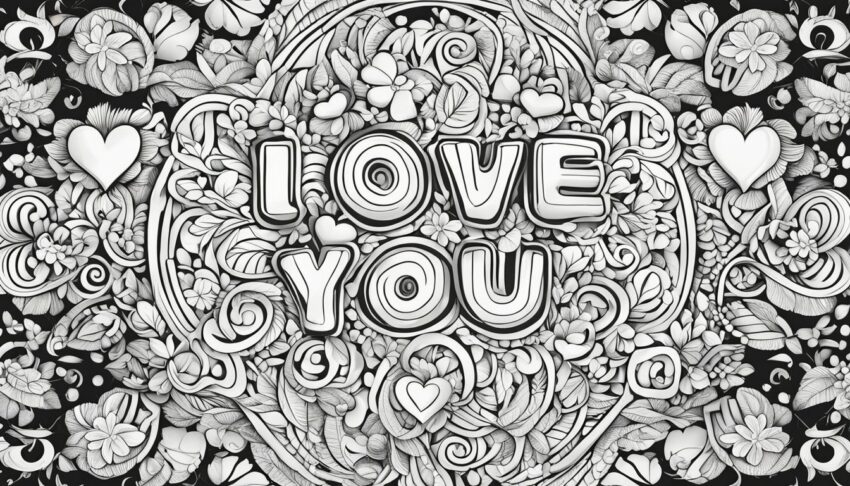 Coloring Pages I Love You: 13 Free Colorings Book