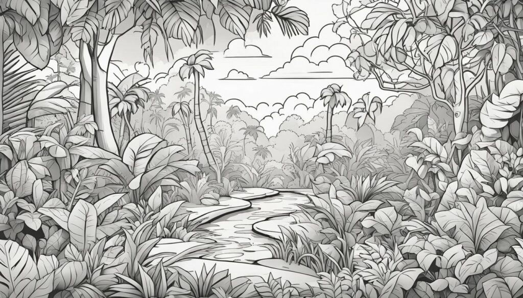 Coloring Pages Jungle: 20 Free Colorings Book